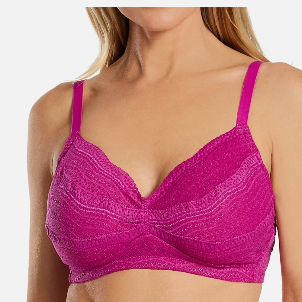 Cosabella Fuschia Full Coverage Bra with Supportive Straps